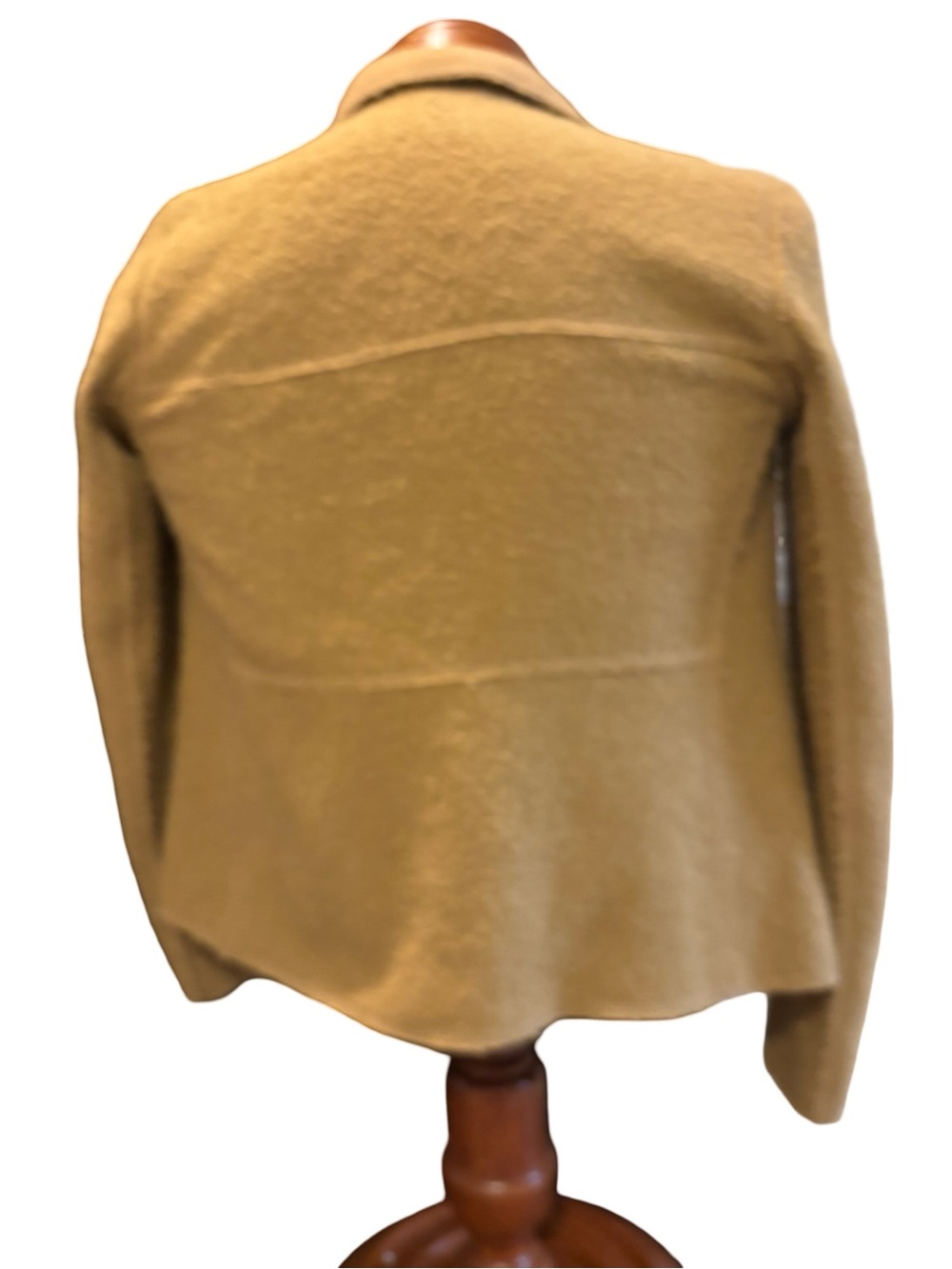 Lafayette 148 New York Jacket - Camel Teddy Bear Wool Blazer - virgin wool pearl - Picture 3 of 8
